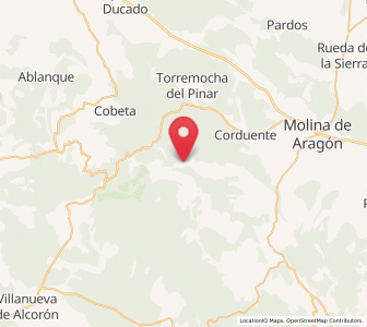 Map of Torete, Castille-La Mancha