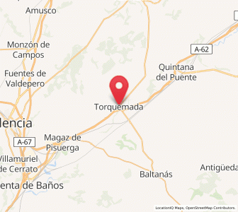 Map of Torquemada, Castille and León