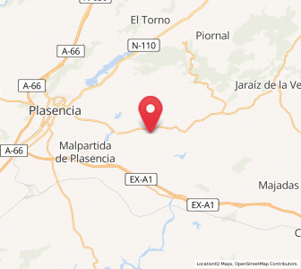 Map of Torre de Paniagua, Extremadura