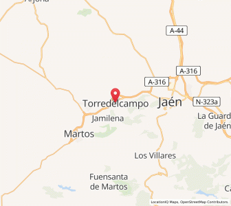 Map of Torre del Campo, Andalusia