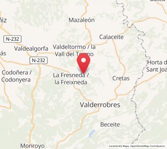 Map of Torre del Compte, Aragon