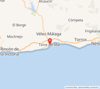 Map of Torre del Mar, Andalusia
