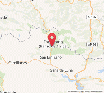 Map of Torrebarrio, Castille and León