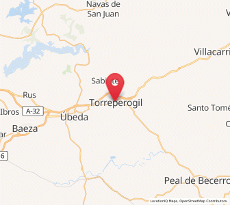 Map of Torreperogil, Andalusia