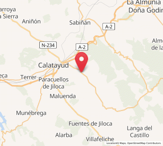 Map of Torres, Aragon