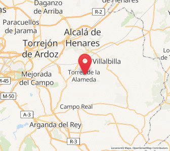 Map of Torres de la Alameda, Madrid