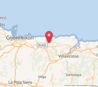 Map of Torretejera, Asturias