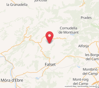 Map of Torroja del Priorat, Catalonia