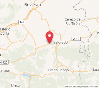 Map of Tosantos, Castille and León
