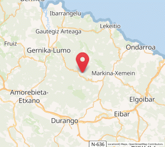 Map of Totorika, Basque Country