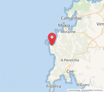 Map of Touriñán, Galicia