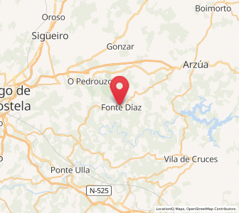 Map of Touro, Galicia
