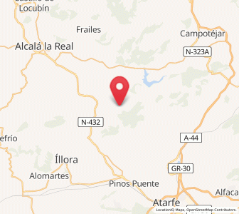 Map of Tózar, Andalusia