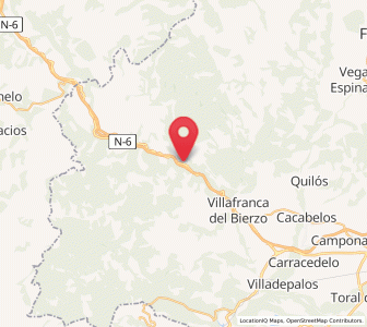 Map of Trabadelo, Castille and León