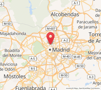 Map of Trafalgar, Madrid