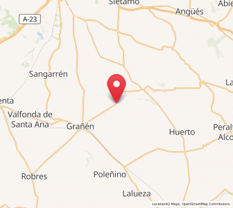 Map of Tramaced, Aragon