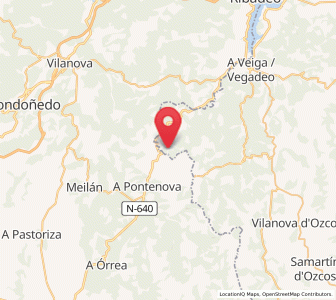 Map of Trasdacorda, Asturias