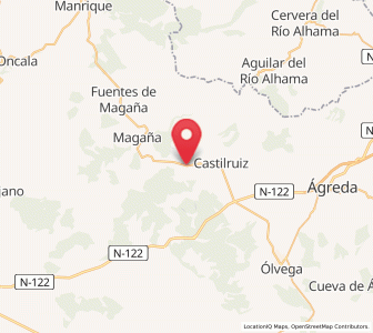 Map of Trébago, Castille and León
