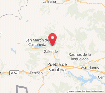 Map of Trefacio, Castille and León