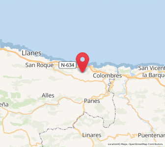 Map of Tresgrandas, Asturias