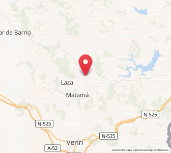 Map of Trez, Galicia