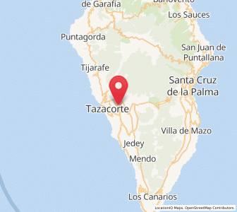 Map of Triana, Canary Islands