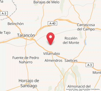 Map of Tribaldos, Castille-La Mancha