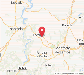 Map of Tribás, Galicia