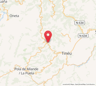Map of Troncedo, Asturias