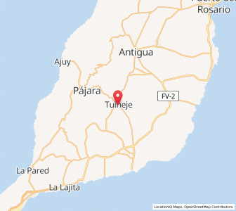 Map of Tuineje, Canary Islands