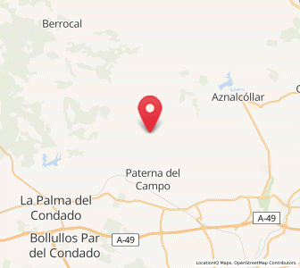 Map of Tujena, Andalusia