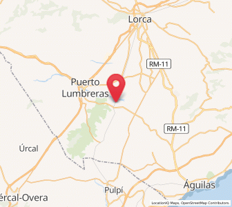 Map of Turbinto, Murcia