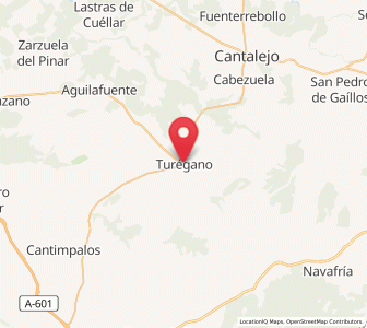 Map of Turégano, Castille and León