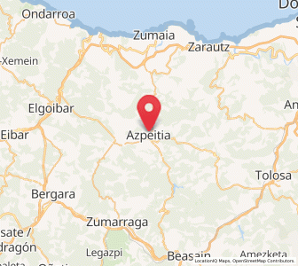 Map of Txaribar, Basque Country