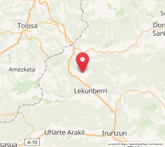 Map of Uitzi, Navarre