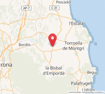 Map of Ultramort, Catalonia