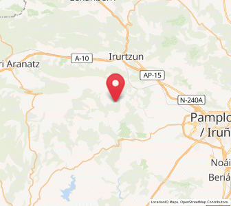 Map of Ultzurrun, Navarre
