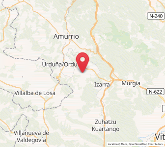 Map of Untza, Basque Country