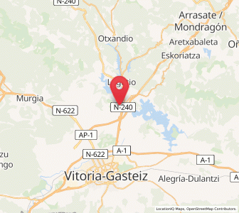 Map of Urbina, Basque Country