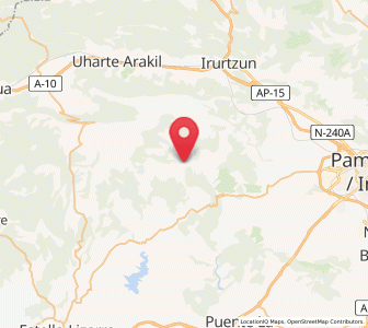 Map of Urdánoz, Navarre