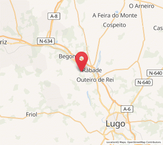 Map of Uriz, Galicia