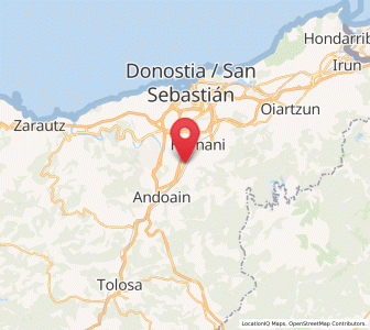 Map of Urnieta, Basque Country