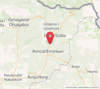 Map of Urzainqui, Navarre