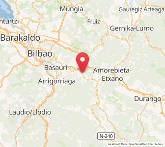 Map of Usansolo, Basque Country