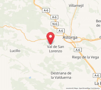 Map of Val de San Román, Castille and León