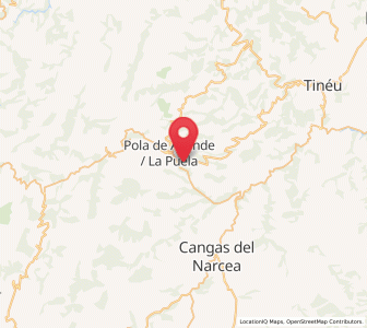 Map of Valbona, Asturias