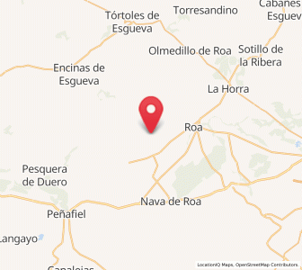 Map of Valcavado de Roa, Castille and León