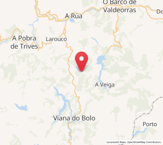 Map of Valdanta, Galicia