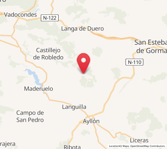 Map of Valdanzuelo, Castille and León