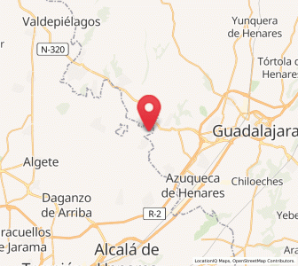 Map of Valdeavero, Madrid